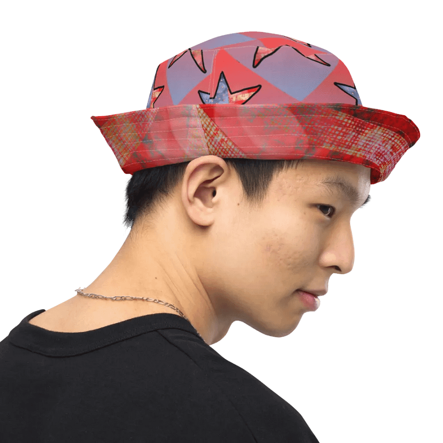 American Flag and Stars Bucket Hat product image (12)