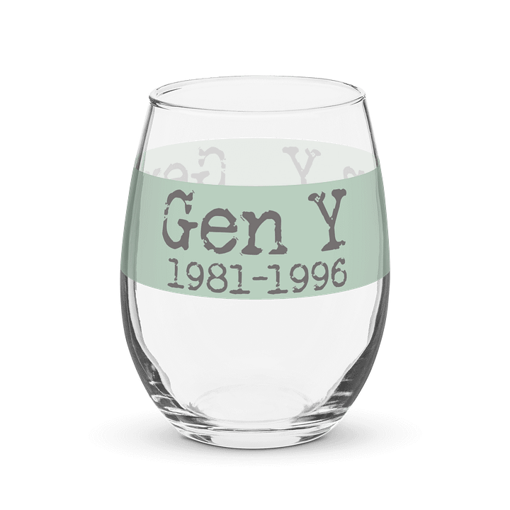 Gen Y 1981-1996 Stemless Wine Glass product image (1)