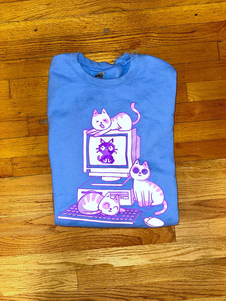 Computer cats crewneck sweatshirt product image (2)