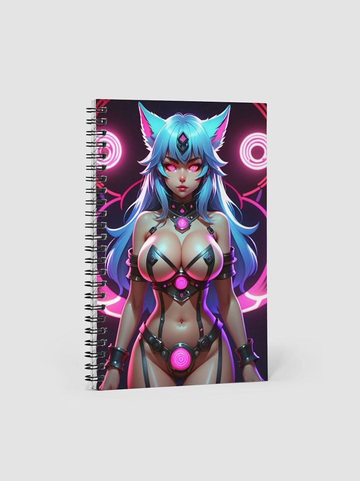 Futuristic Glow Spiral Notebook product image (1)