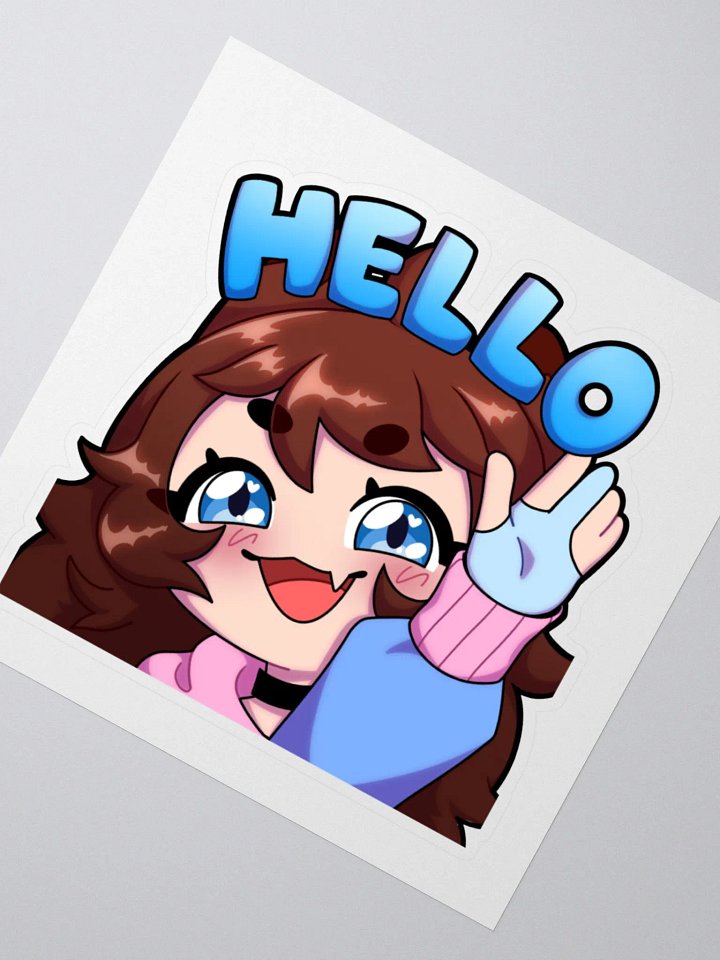 Wolfy Hello Sticker product image (2)