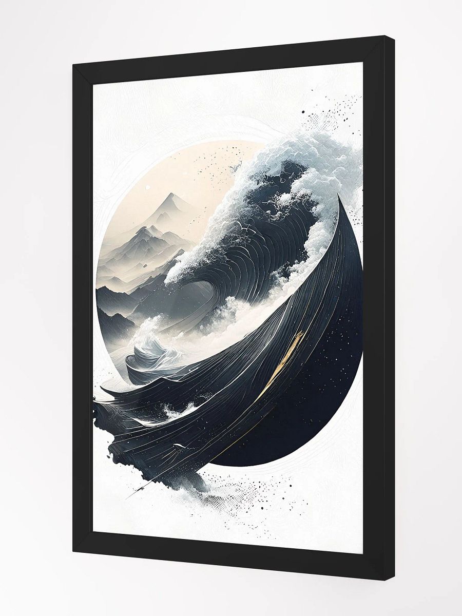 Geometric abstract art in Japanese style product image (2)