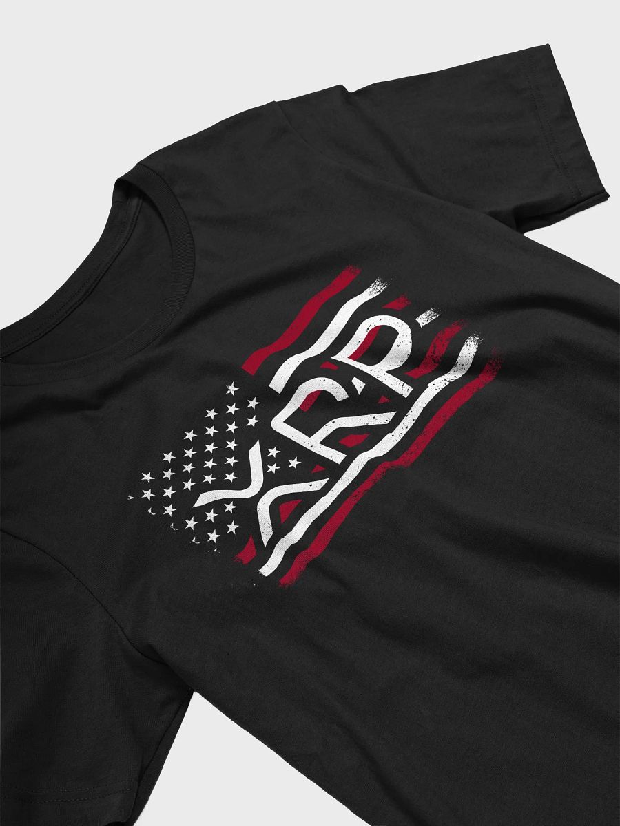 XRP Enthusiast American Flag Black T-Shirt product image (3)