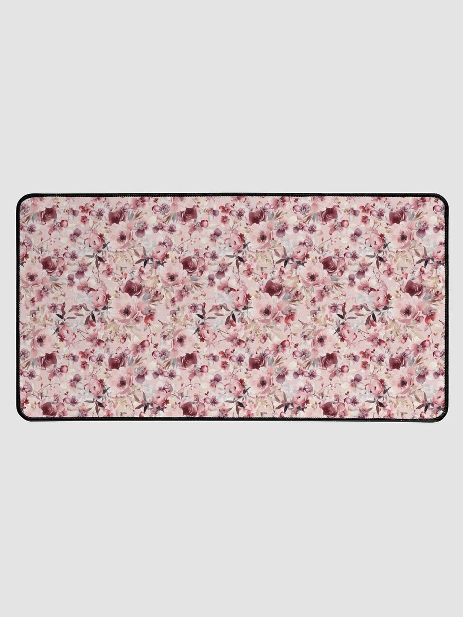 Pink Roses Garden Desk Mat product image (1)