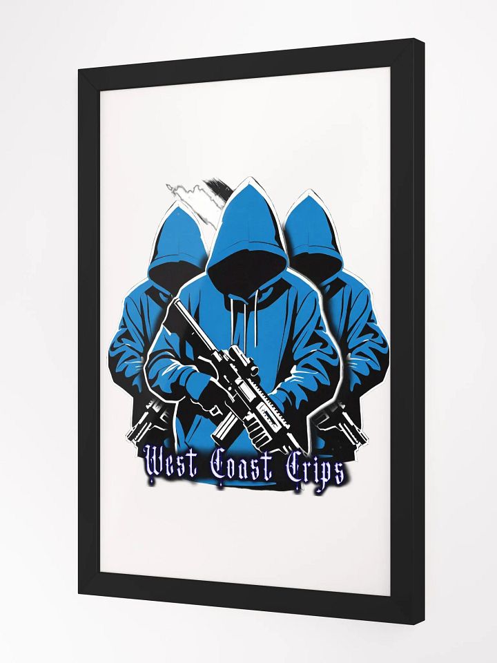 West Coast Crips Framed High-Quality Matte Poster product image (4)