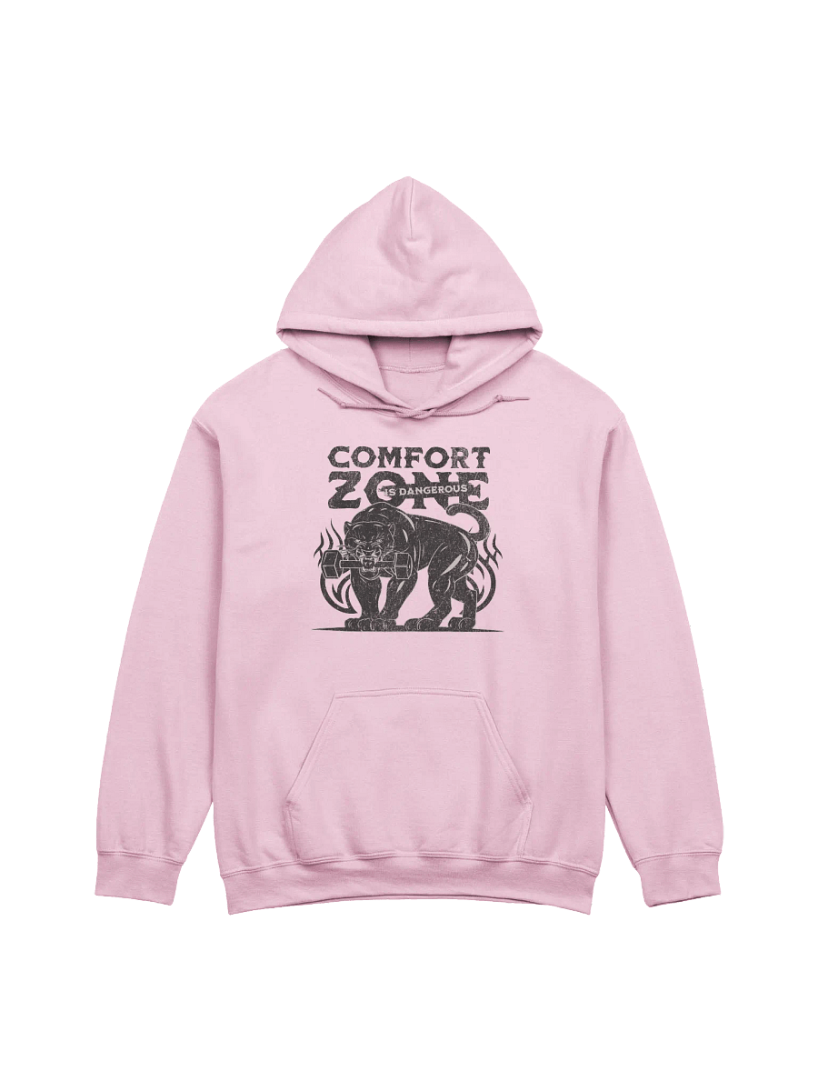 Comfort Zone Is Dangerous Hoodie | Motivational Gym Sweatshirt for Athletes & Hustlers product image (1)