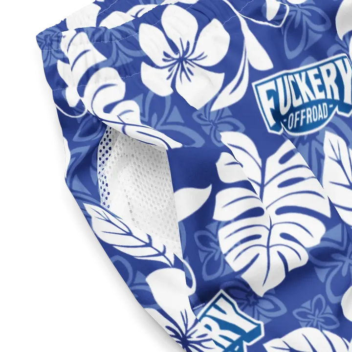 Fuckery Offroad Mens Hawaiian Shorts - Blue product image (2)