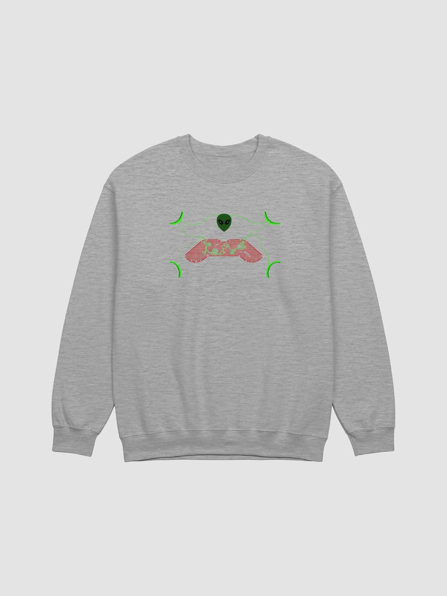 Galactic Gamer Alien Crewneck Sweatshirt product image (1)