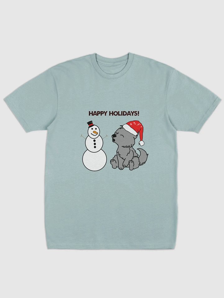 Festive Snowman and Wolf Holiday Tee product image (6)