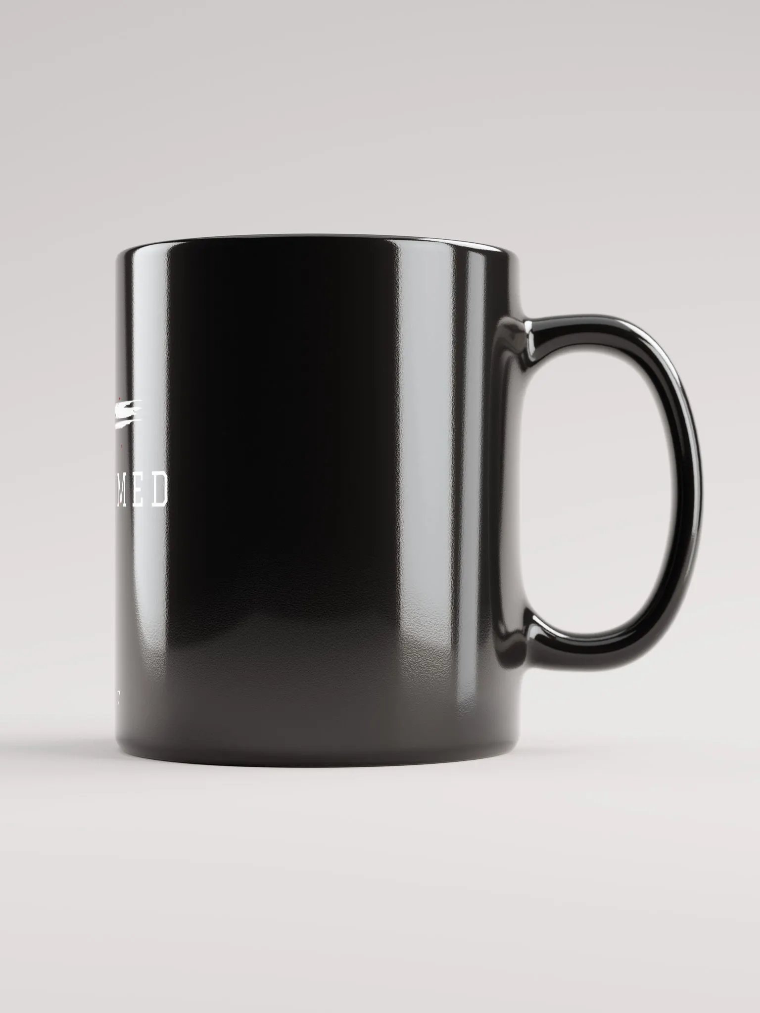 Redeemed by the blood of Jesus - Ephesians 1:7 black coffee mug product image (12)