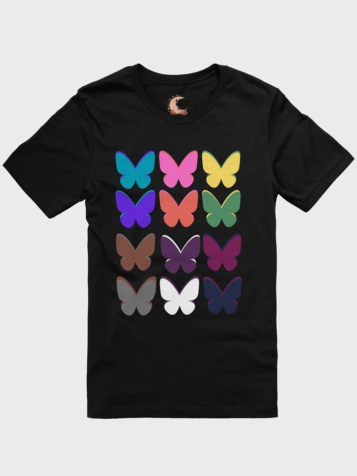 Minimalist Butterfly Grid Tee - Modern Aesthetic Comfort Shirt product image (1)