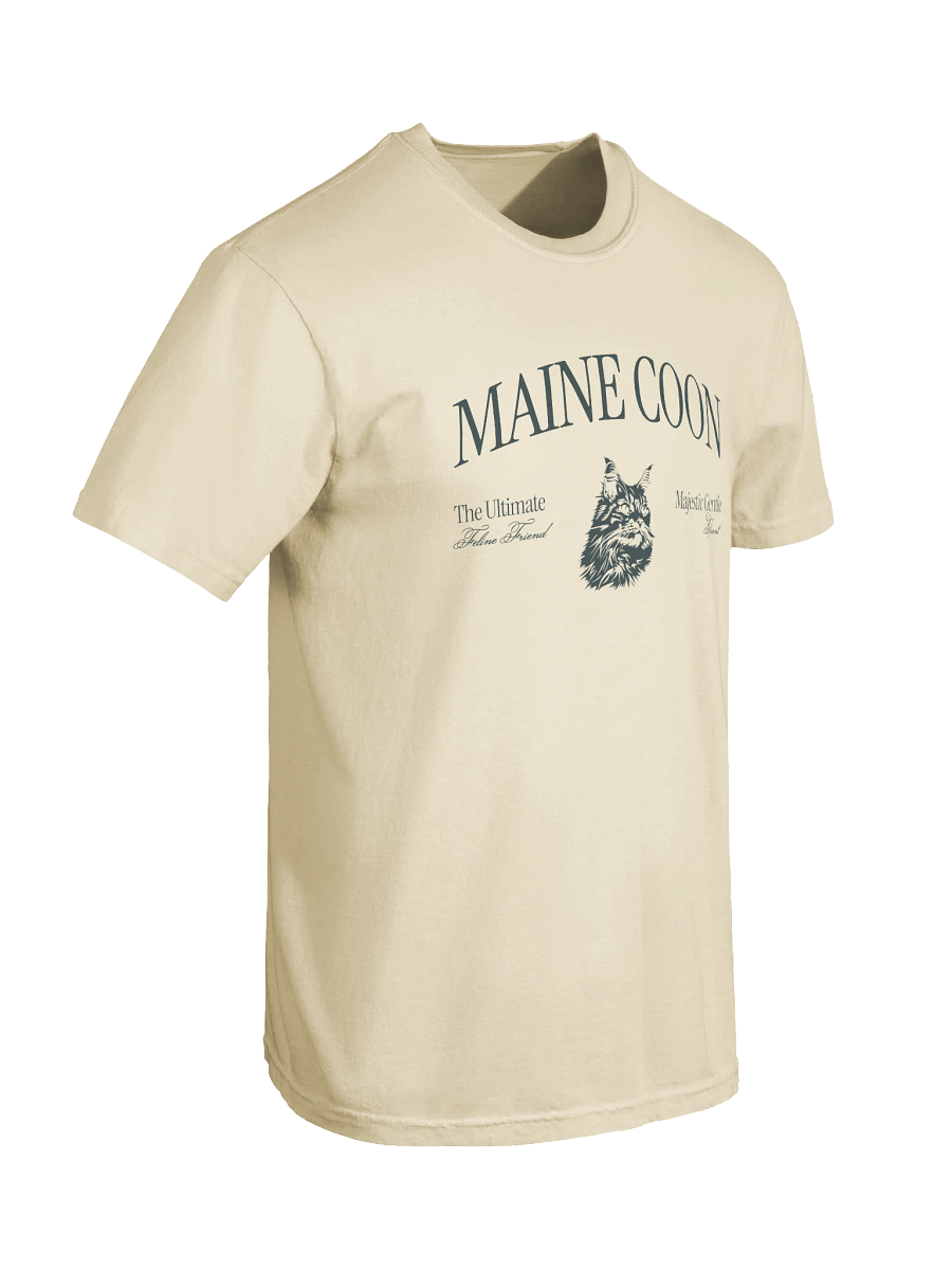 Maine Coon T-Shirt – Relaxed Fit Heavyweight Unisex Cotton T-Shirt product image (2)