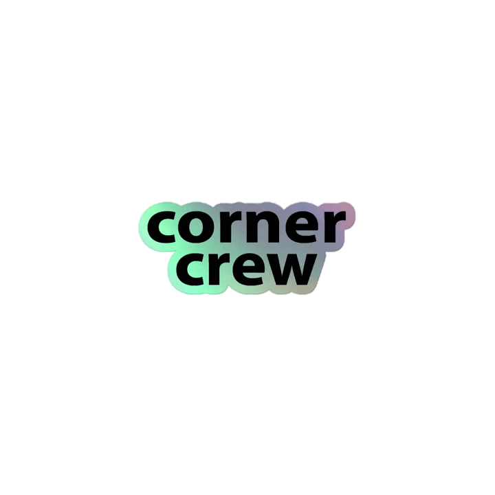 corner crew holo sticker product image (1)