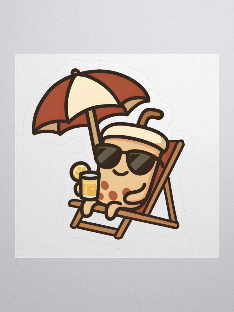 Chill Boba Beach Sticker product image (1)