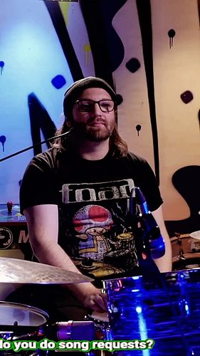 We do in fact take song requests! In fact that’s pretty much exclusively what we do! #drums #drummer #drumming #drummersofins...