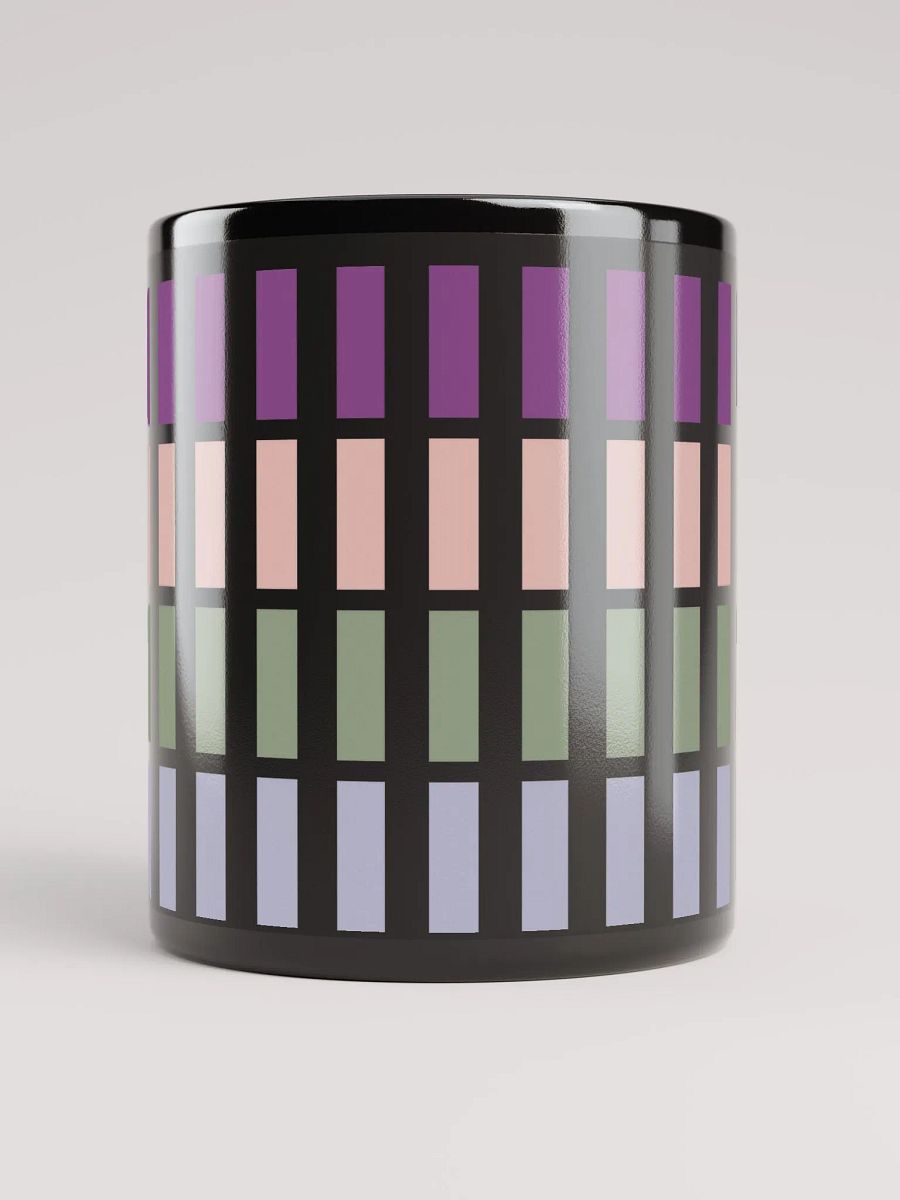 Contrasting Colores Rectangle Patterns Black Mug product image (3)