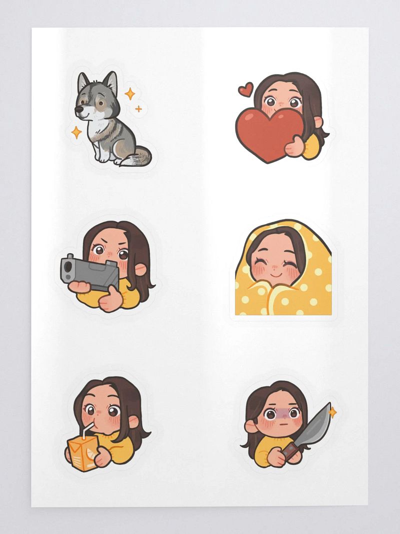 Kissy Sticker Sheet