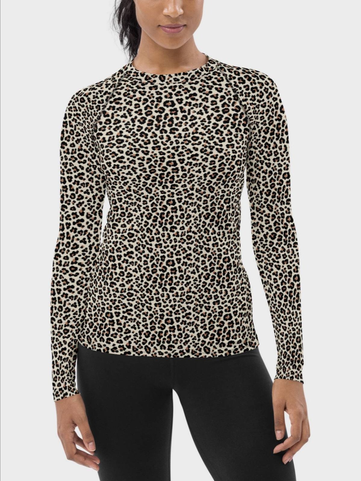 Rash Guard "Abstract Animal Leopard Skin Fur Pattern" product image (1)