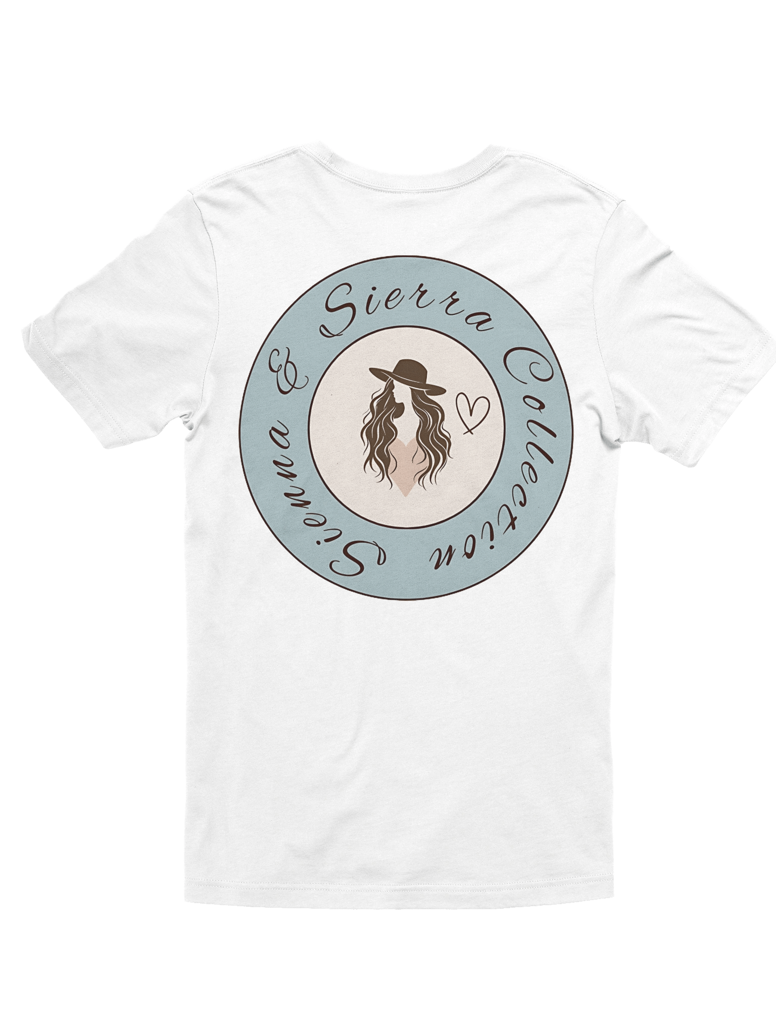 T-Shirt: Sienna & Sierra Collection T-Shirt – Branded (Dusty Blue) Wanderlust Style product image (4)