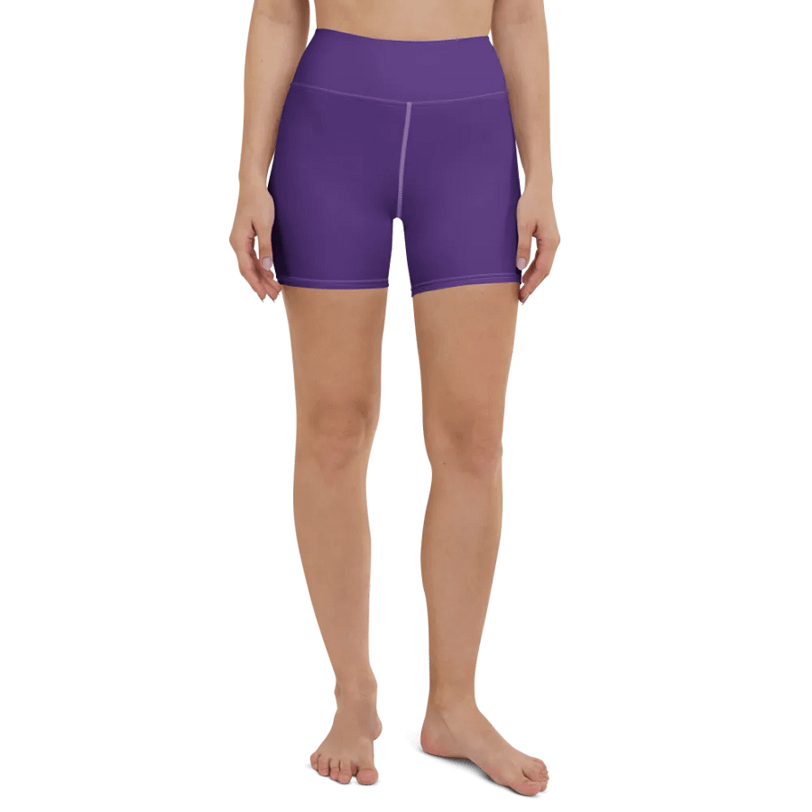 Unisex purple Yoga Shorts product image (2)