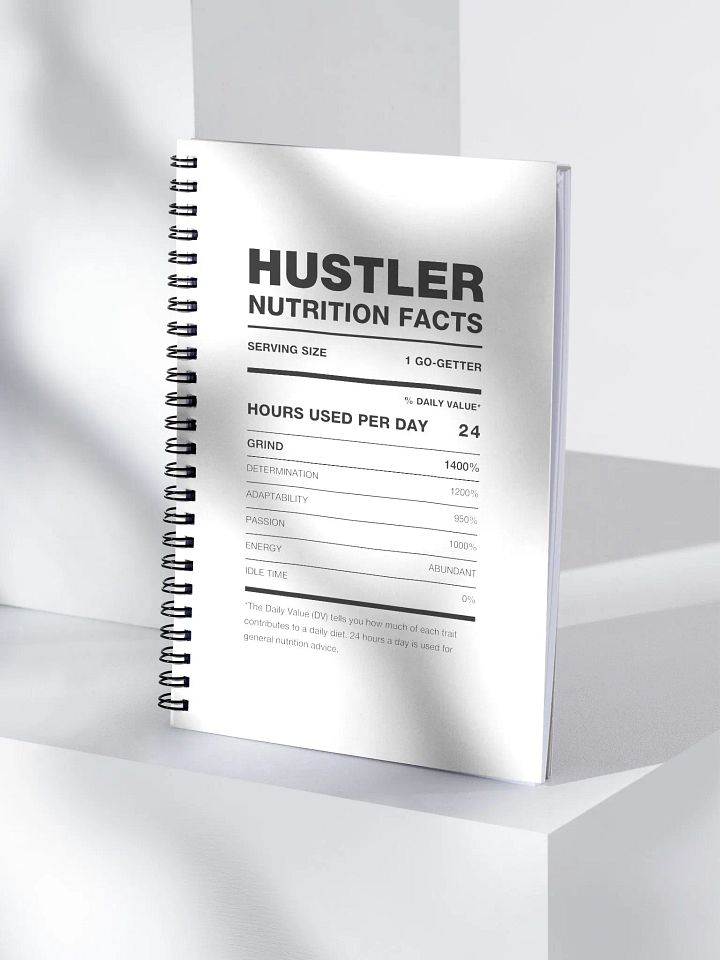 HUSTLER Nutrition Facts Notebook product image (1)