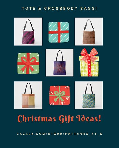 🌟On Sale Now!🌟
Tote & Crossbody Bags by patterns_by_k
Shop my Bags Collection! Customizable! Add your own text or transfer th...