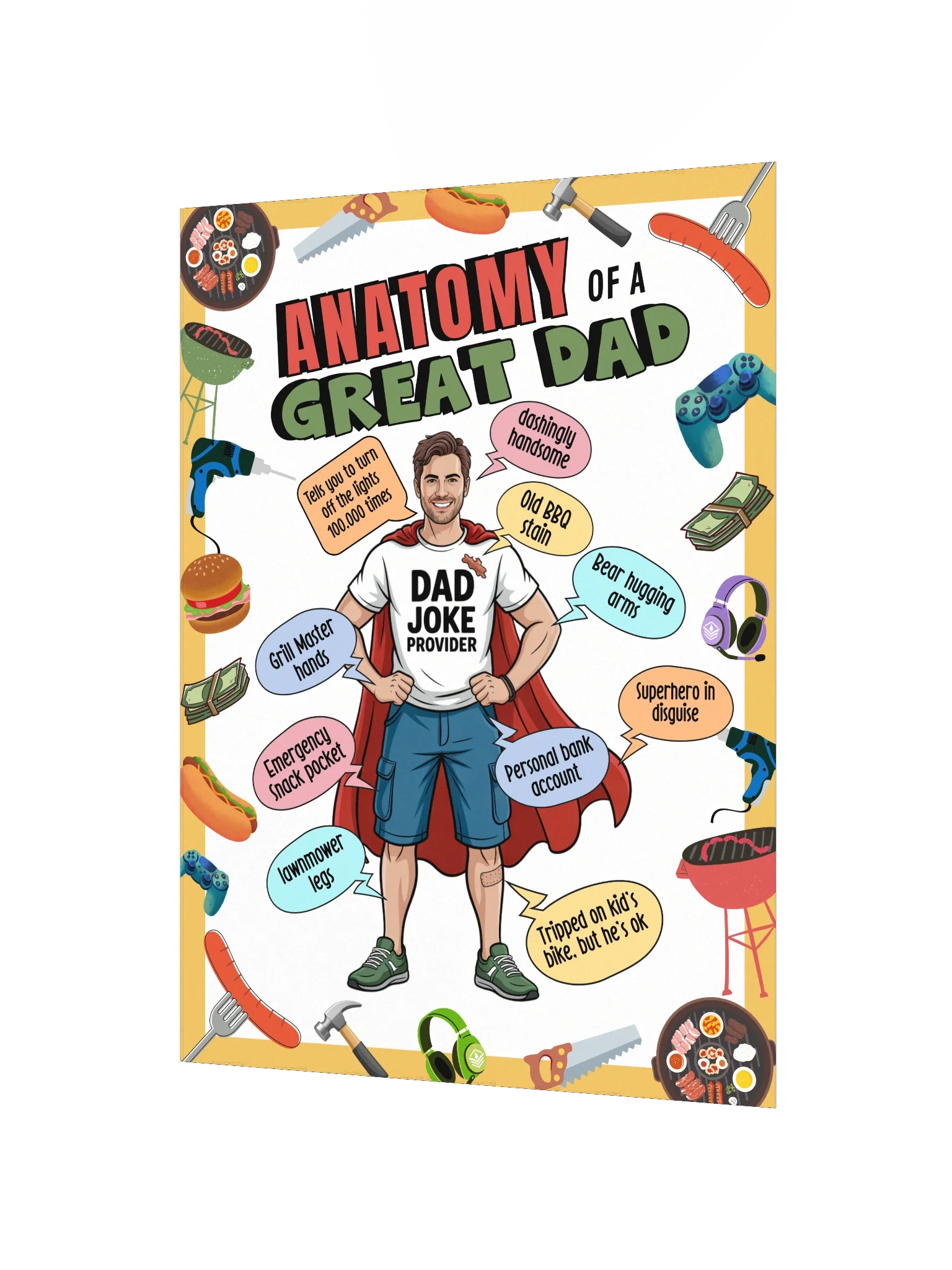 The Anatomy of a Great Dad Infographic product image (2)