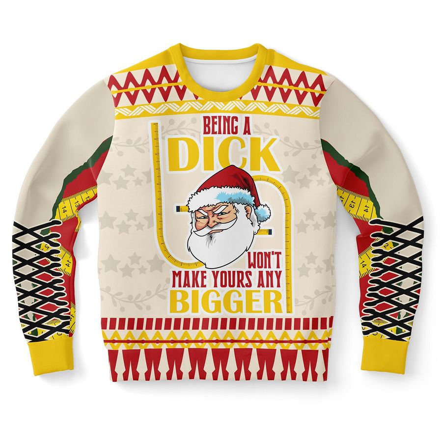 Sassy Santa Christmas Sweatshirt | Adult Humor Holiday Sweater | Funny Winter Party Outfit | Sarcastic Christmas Gift product image (9)