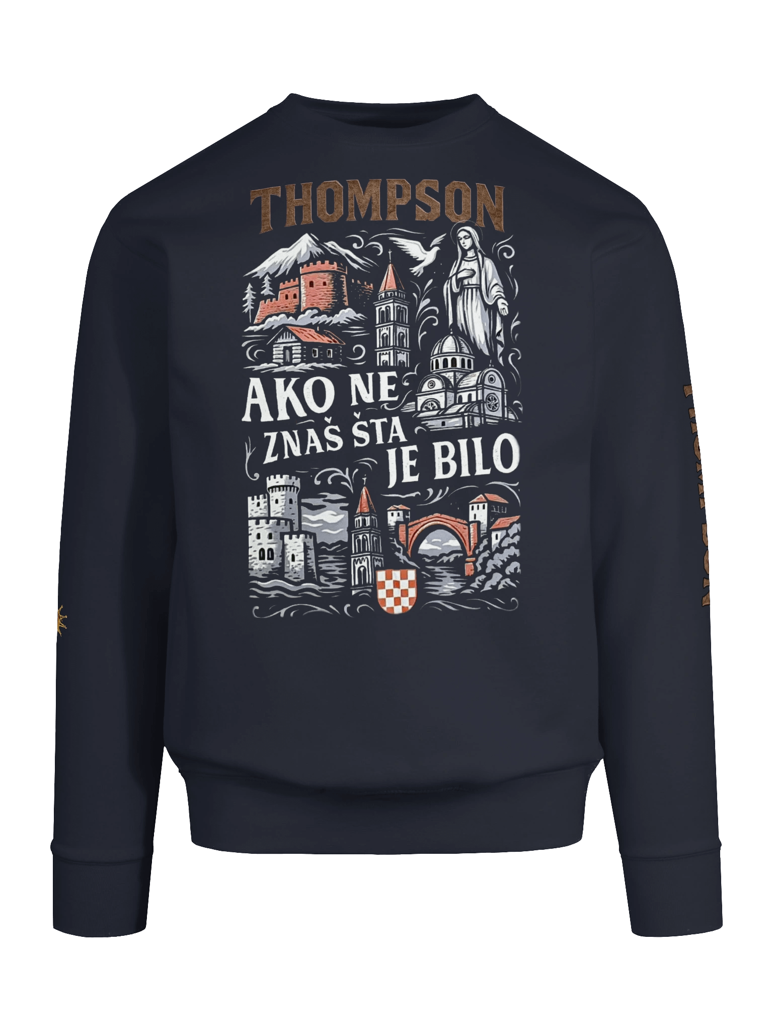 PNB Crowned Premium Sweatshirt Ako ne znaš šta je bilo product image (9)