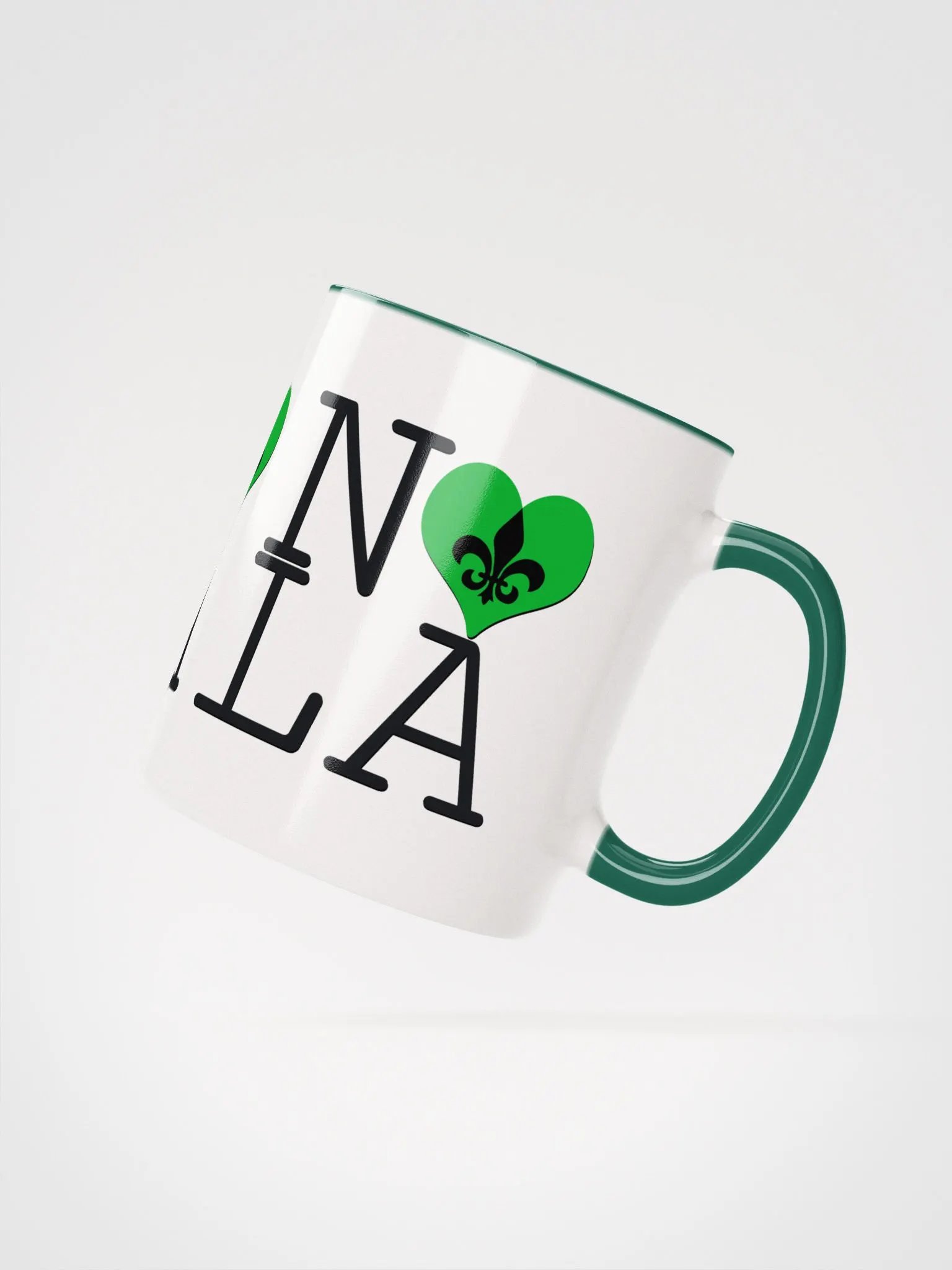 I LOVE NOLA **BIGSHOT COLOR MUG** (GREEN HEART) product image (2)