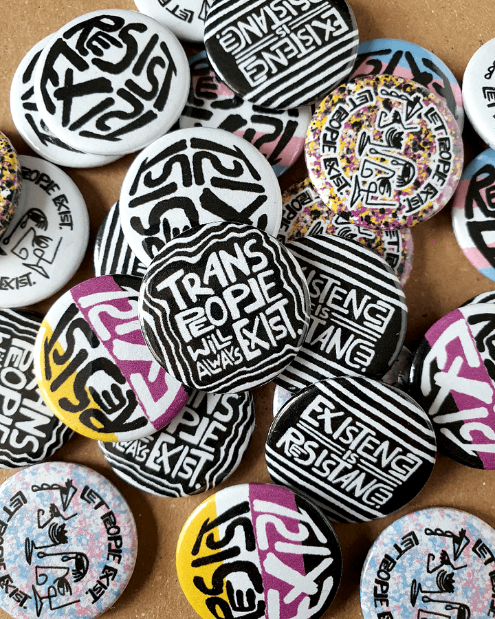 RESIST. EXIST. badges product image (1)
