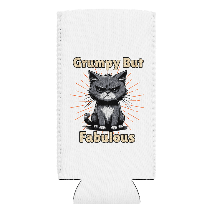 Grumpy But Fabulous Cat Can Cooler product image (1)