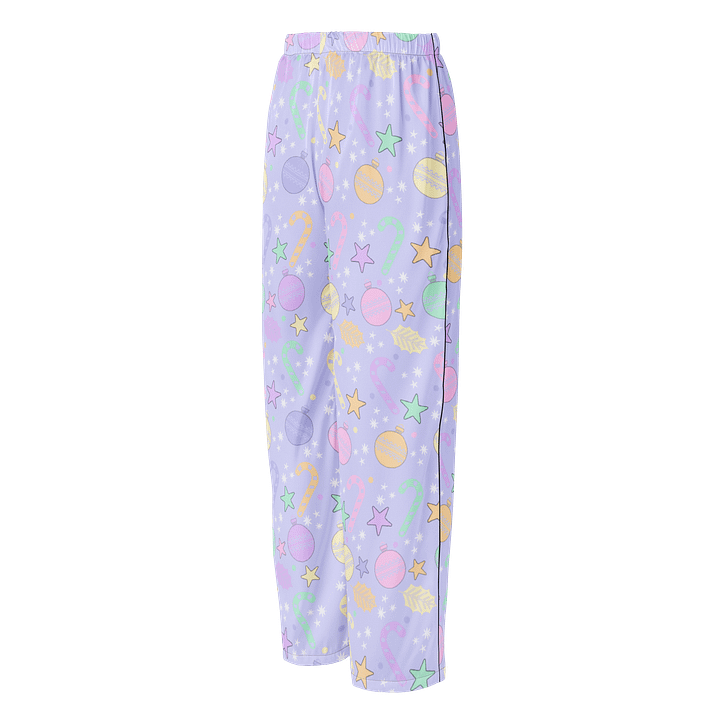 Pastel Christmas Silky All-Over Print Women's Pajama Pants product image (2)