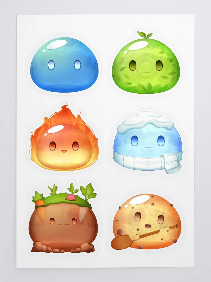 Slime Sweets and Dungeon Treats Slime Sticker Pack 1 product image (1)