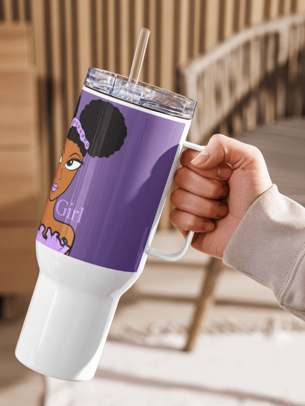 Beautiful Brown Girl Travel Mug - Cinnamon product image (1)