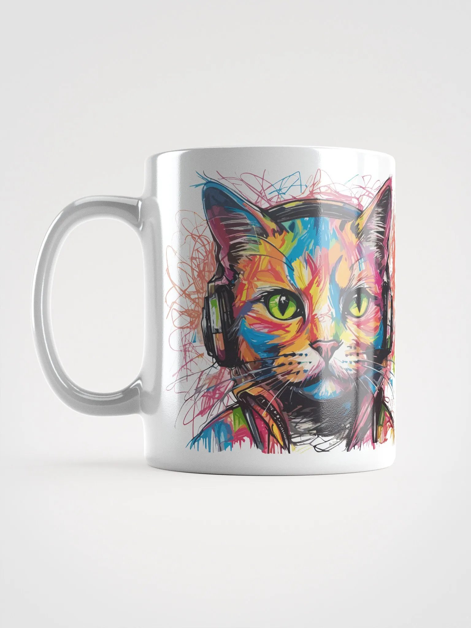 Graffiti Scribbles Cat 1 , Mug product image (12)