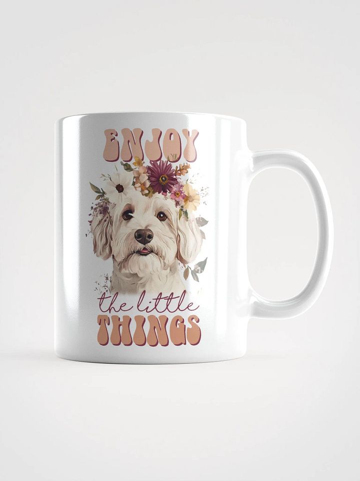 Enjoy The Little Things Floral Dog Mug product image (1)