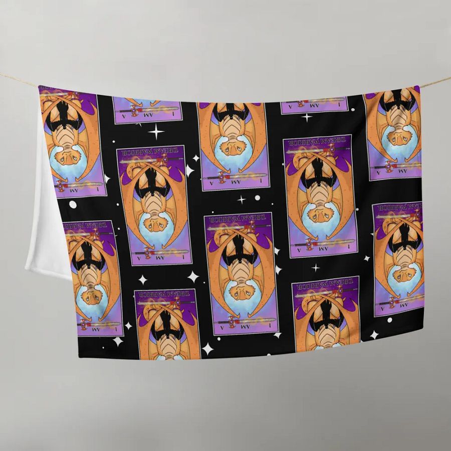 Day of the Dragon Tarot Card Throw Blanket product image (21)