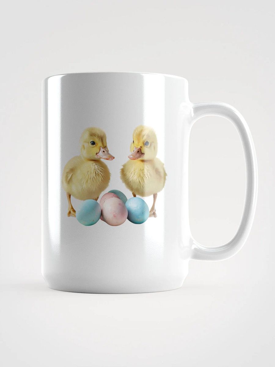 Pastel Ducklings and Eggs White Glossy Mug product image (1)