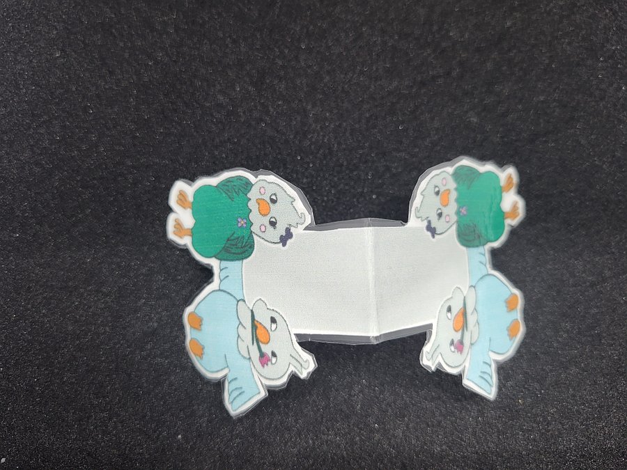 Cute Cartoon Lovebirds Magnetic Laminated Bookmark for Bird Lovers product image (2)