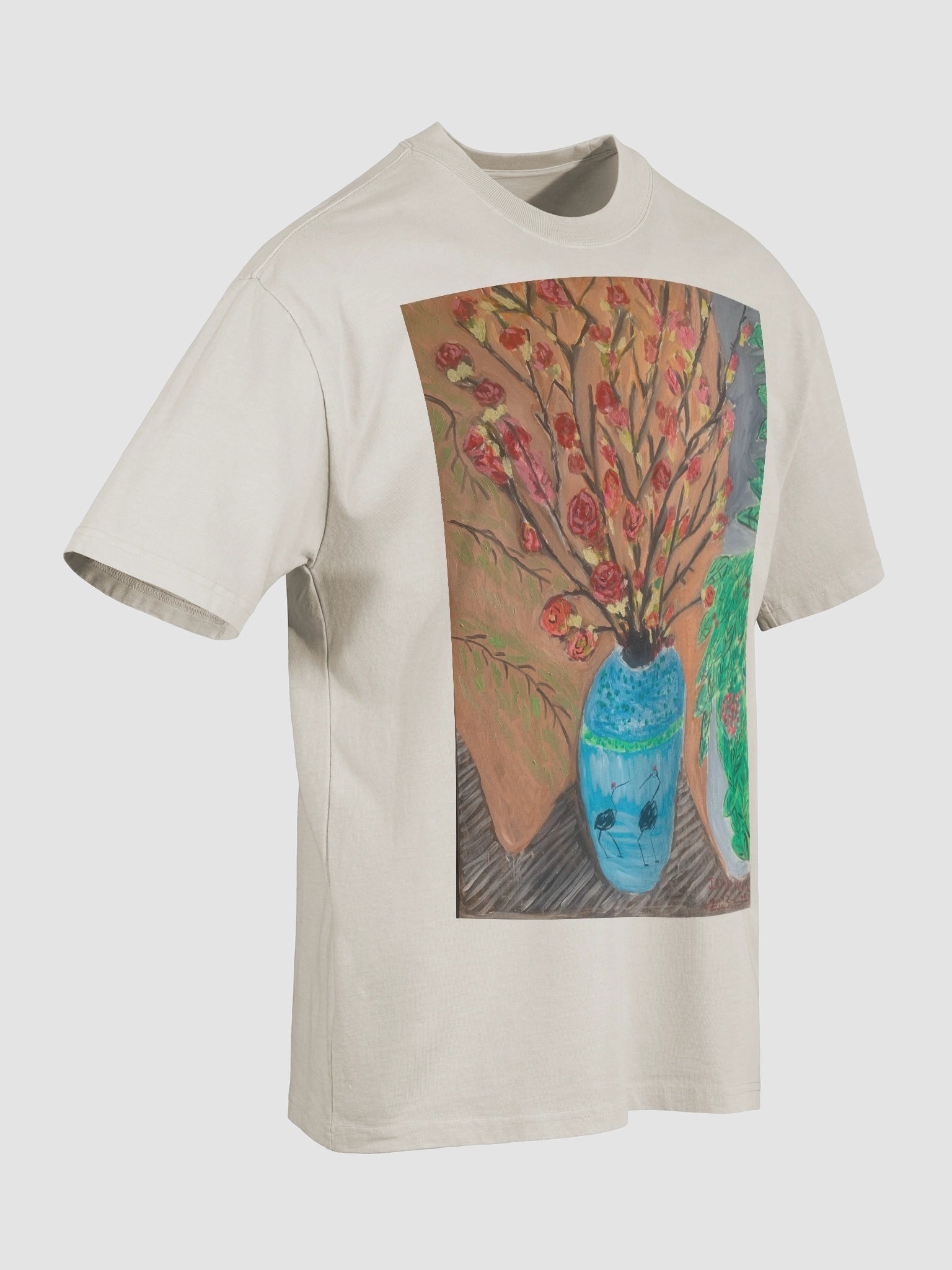 AS Colour Premium Oversized Faded T-Shirt: oil painting product image (28)