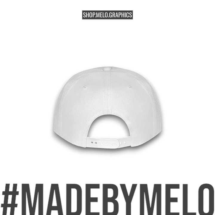 MELOgraphics Classic: Whiteout - Snapback Hat | #MadeByMELO product image (2)