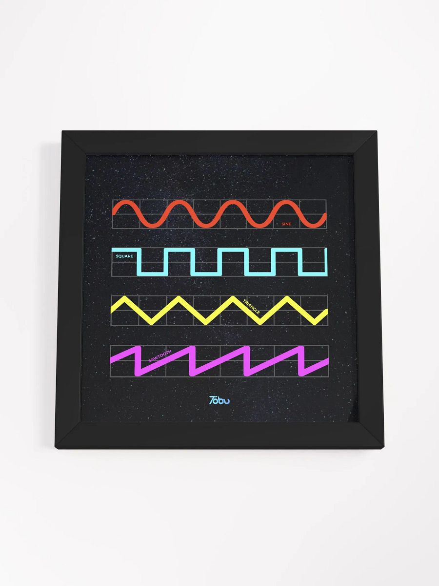 Tobu Oscillator Waveforms Galaxy Framed Poster product image (4)