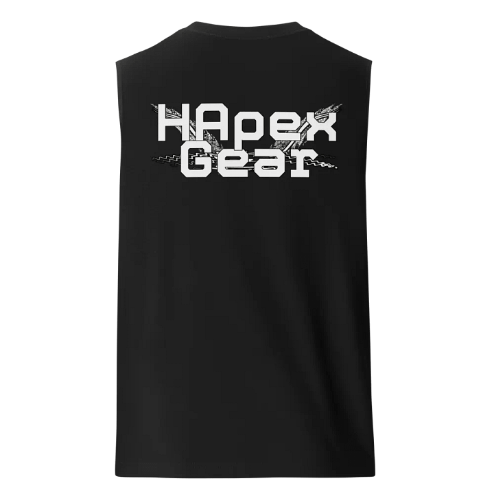 Muscle Tank - Embroidered - White HApex Gear White Logo product image (1)