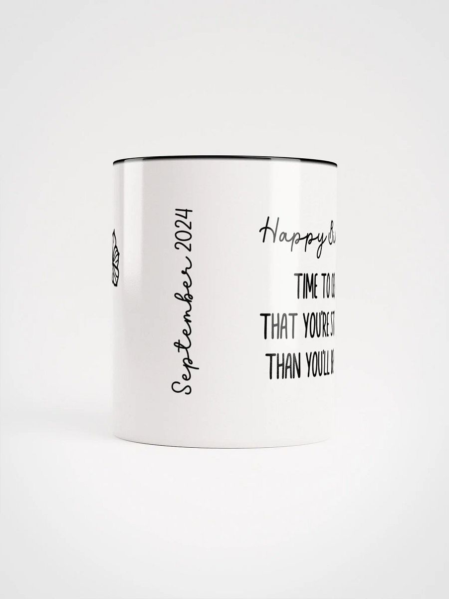 Two Tone Line Birth Flower Mug SEPTEMBER – Personalized Gift product image (6)