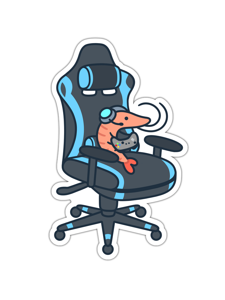 Gamer Shrimp Sticker product image (1)
