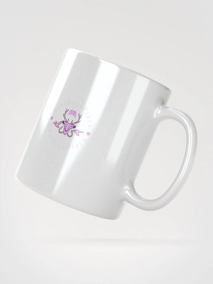 DeerDuckPlays Logo White Glossy Mug product image (6)