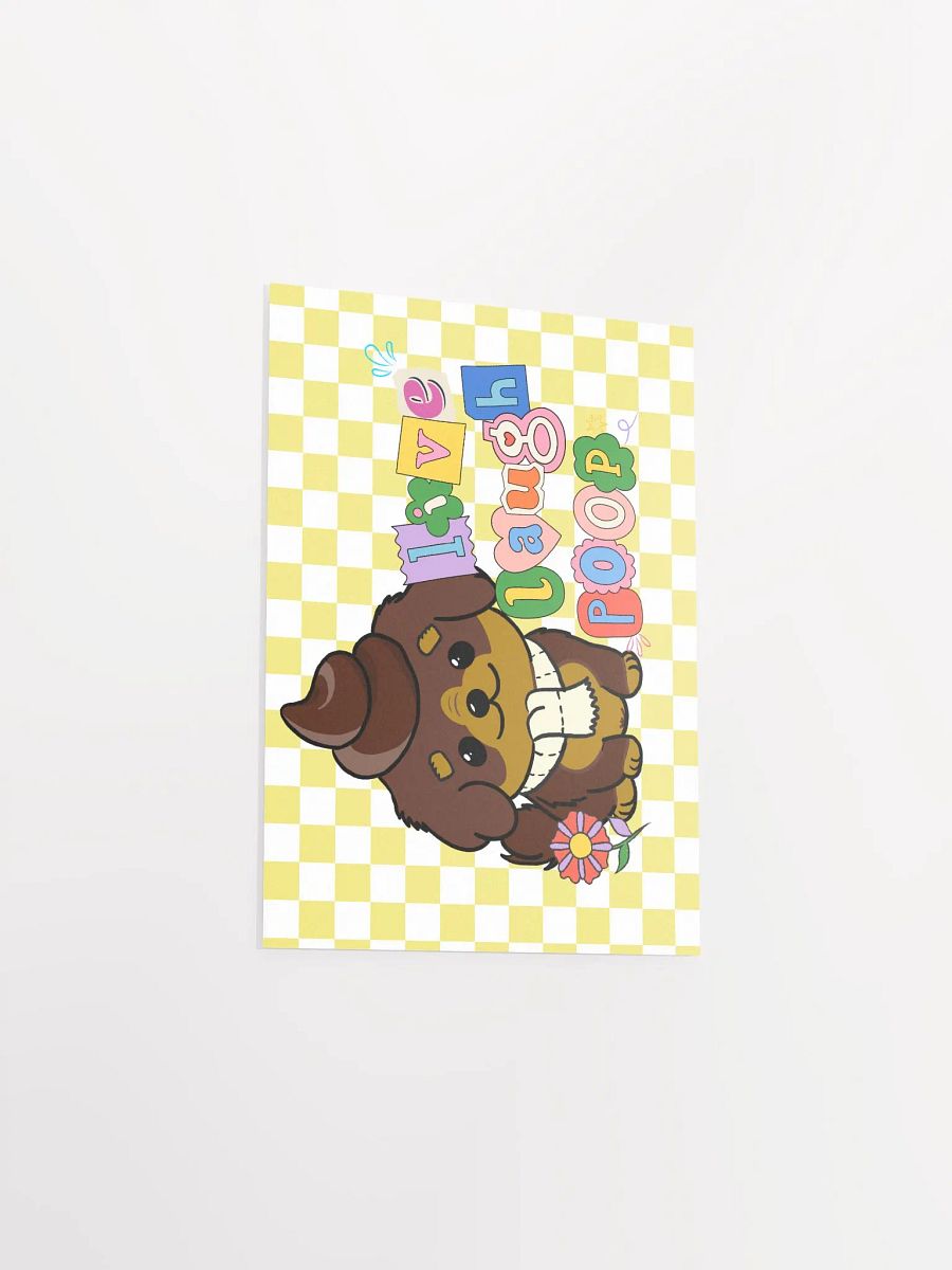 Live Laugh Poop Mini Poster product image (7)