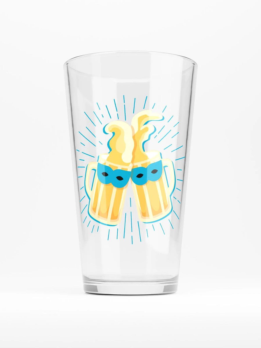 Masked Cheers Shaker Pint Glass product image (1)