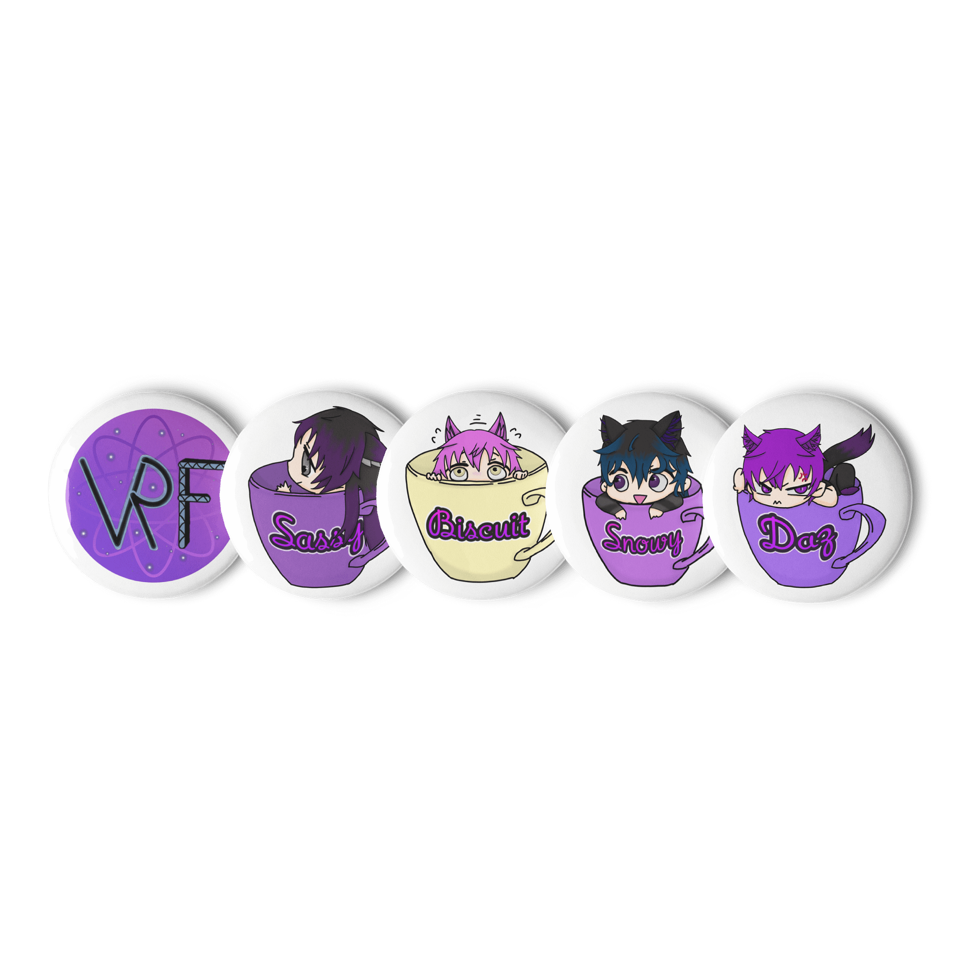 Famo Tea Cup Badges product image (1)